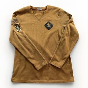 New Orleans Saints Nike Shirt Mens L Salute To Service Waffle Knit Long Sleeve